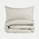 Kids Duvet Cover Egyptian Cotton Percale 400TC Greige - Petit Hôtel