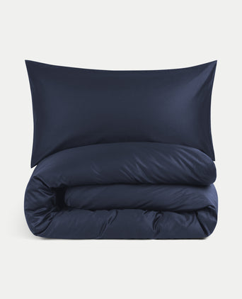 Duvet Cover Set Egyptian Cotton Sateen 400 TC | Harbour Blue