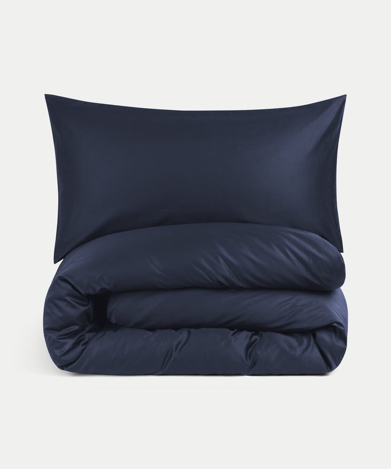 Duvet Cover Set Egyptian Cotton Sateen 400 TC | Harbour Blue