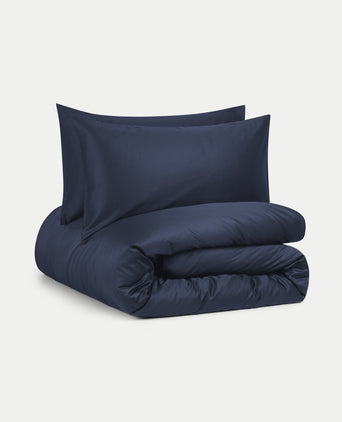 Duvet Cover Set Egyptian Cotton Sateen 400 TC | Harbour Blue