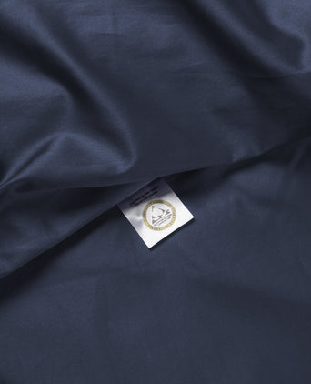 Set of 2 Pillowcases Egyptian Cotton Sateen 400TC | Harbour Blue