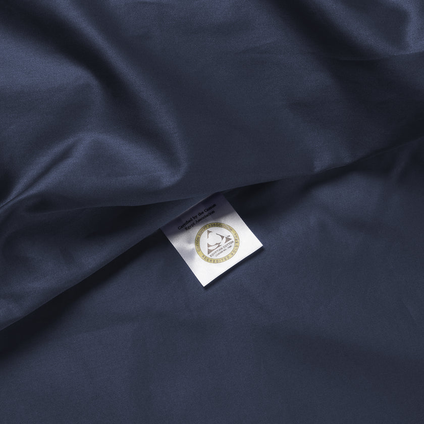 Duvet Cover Set Egyptian Cotton Sateen 400 TC | Harbour Blue
