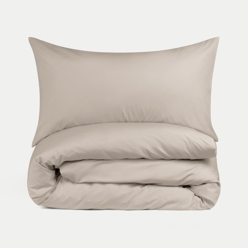 Kids Duvet Cover Egyptian Cotton Percale 400TC Latte - Petit Hôtel