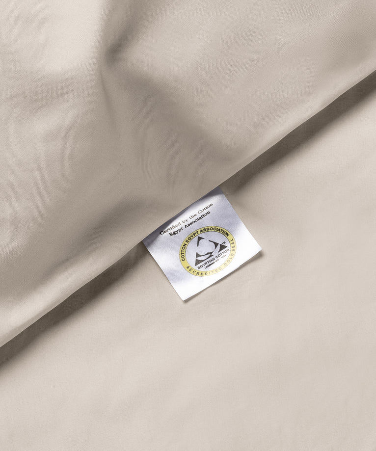 Duvet Cover Set & Fitted Sheet Percale | Latte
