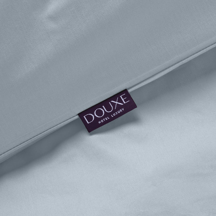 Duvet Cover Set Egyptian Cotton Sateen 400 TC | Misty Blue | Outlet