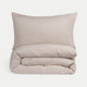 Duvet Cover Set & Fitted Sheet Washed Linen | Oat