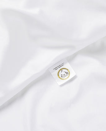 Okura Duvet Cover Set Egyptian Cotton 600TC Sateen | White