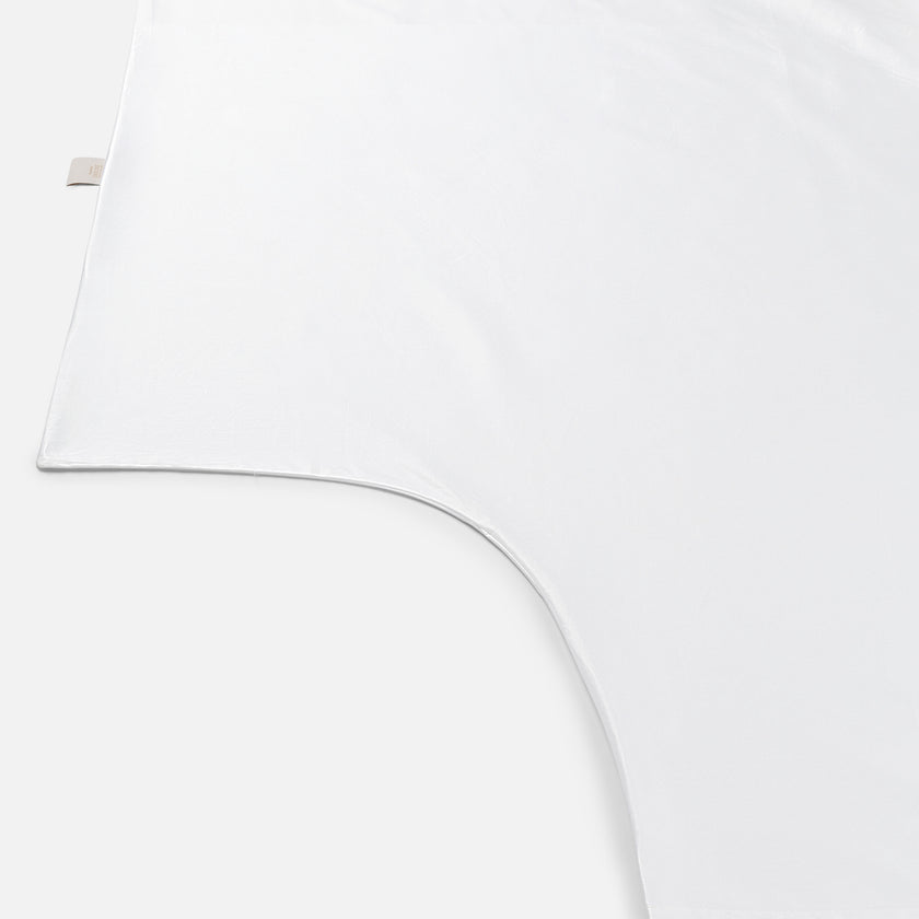 Okura Duvet Cover Set Egyptian Cotton 600TC Sateen | White