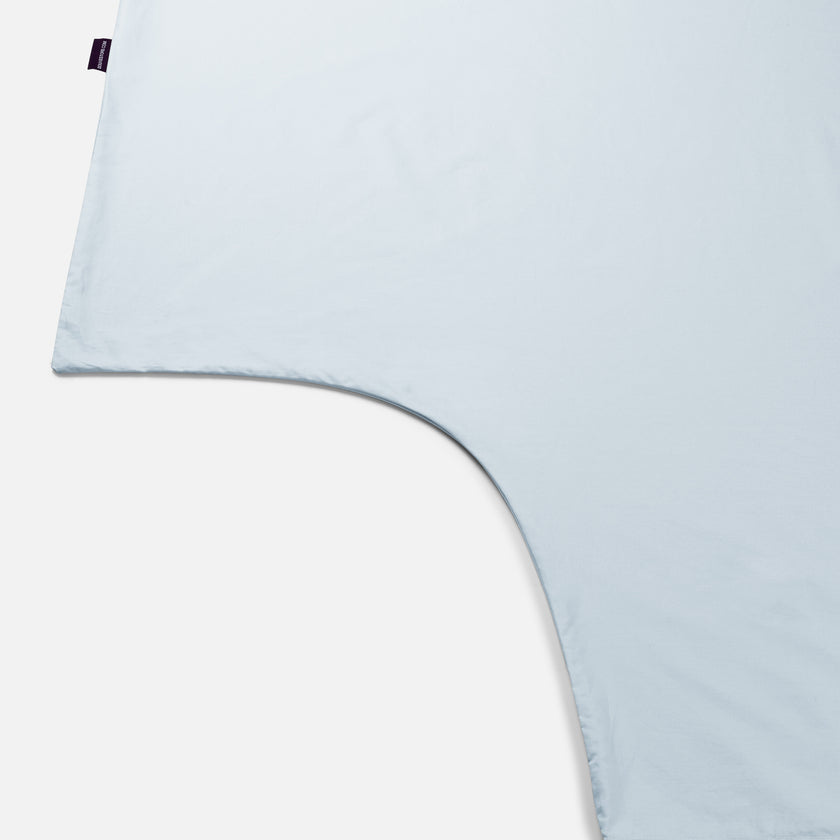 Duvet Cover Set Egyptian Cotton Percale 400 TC | Pastel Blue