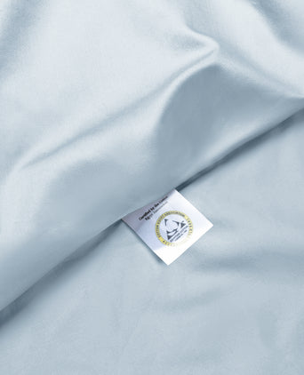 Duvet Cover Set Egyptian Cotton Sateen 400 TC | Pastel Blue