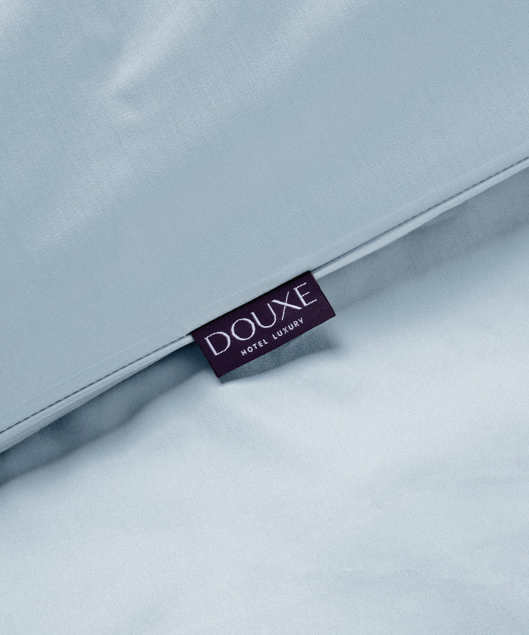 Duvet Cover Set Egyptian Cotton Sateen 400 TC | Pastel Blue