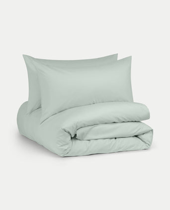 Duvet Cover Egyptian Cotton Percale 400 TC | Pastel Green