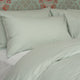 Set of 2 Pillowcases Egyptian Cotton Percale 400TC | Pastel Green