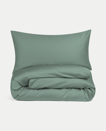 Kids Duvet Cover Egyptian Cotton Sateen 400TC Sage Green - Petit Hôtel