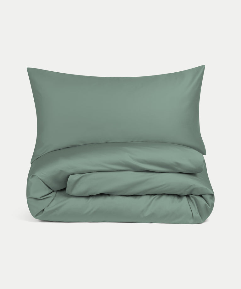 Duvet Cover Set Egyptian Cotton Sateen 400 TC | Sage Green