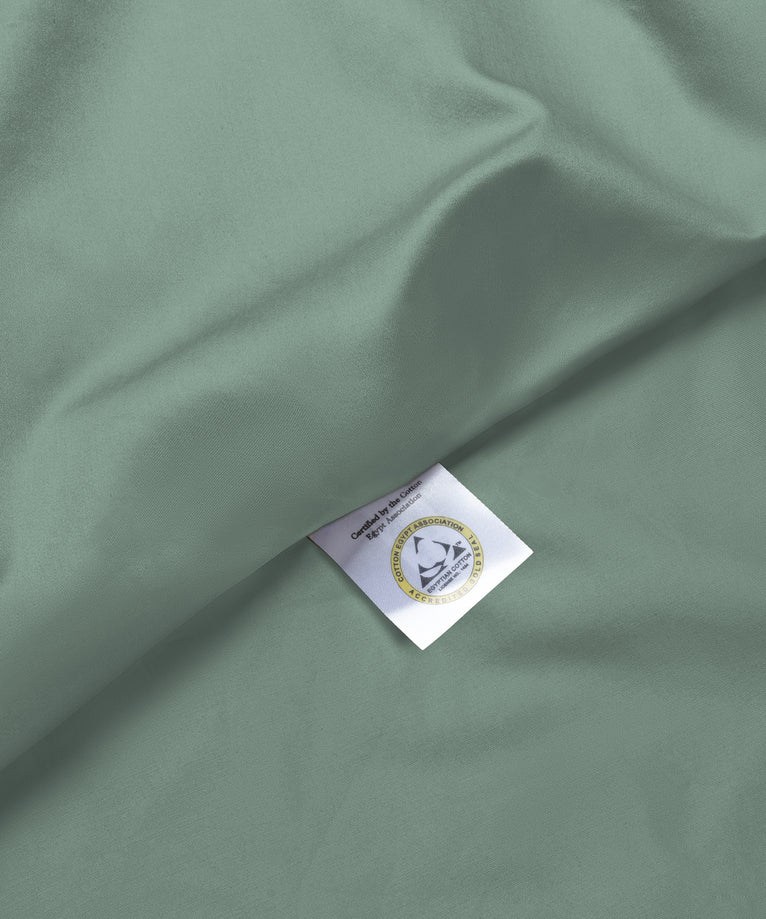 Duvet Cover Set Egyptian Cotton Sateen 400 TC | Sage Green