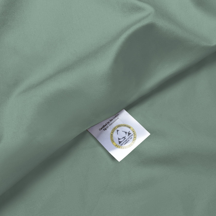 Duvet Cover Set Egyptian Cotton Sateen 400 TC | Sage Green