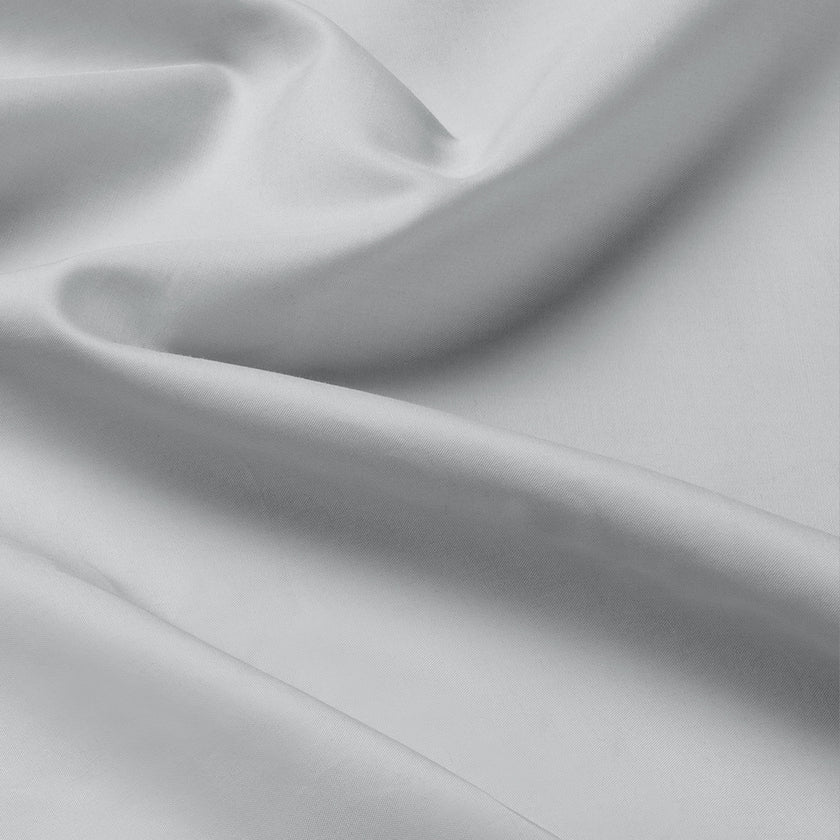 Duvet Cover Set Egyptian Cotton Percale 400 TC | Silver Grey