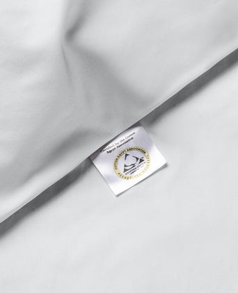 Duvet Cover Set Egyptian Cotton Percale 400 TC | Silver Grey