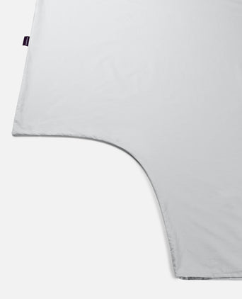 Duvet Cover Set Egyptian Cotton Percale 400 TC | Silver Grey