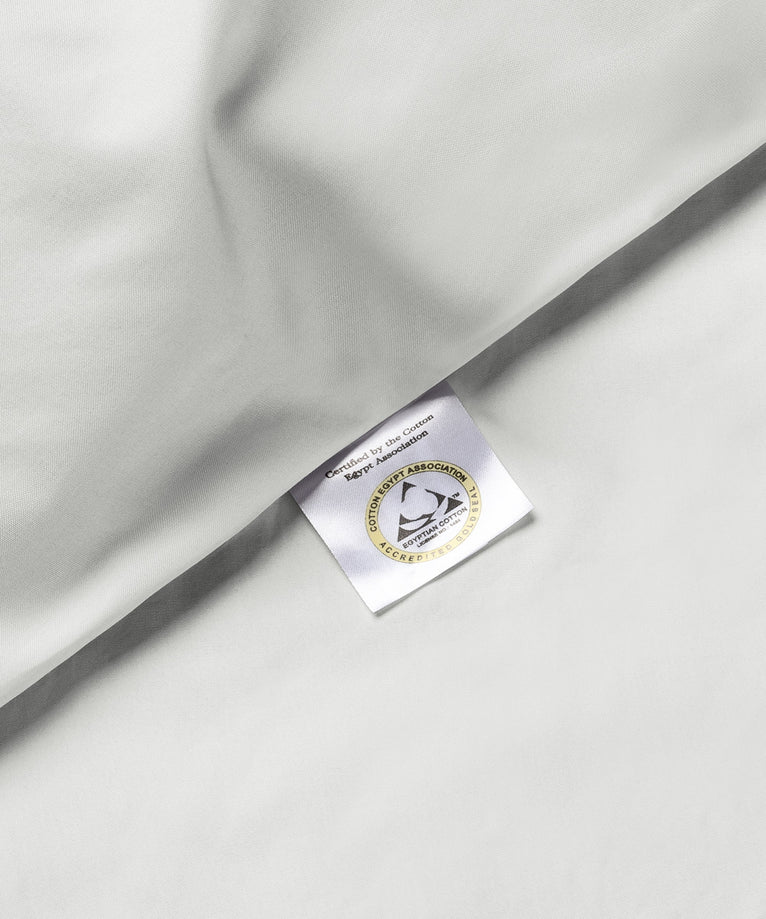 Kids Duvet Cover Egyptian Cotton Percale 400TC Silver Grey - Petit Hôtel