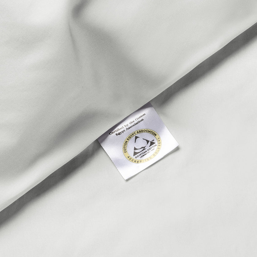 Kids Duvet Cover Egyptian Cotton Percale 400TC Silver Grey - Petit Hôtel