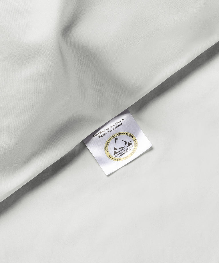 Pillowcase Egyptian Cotton Percale 400 TC | Silver Grey