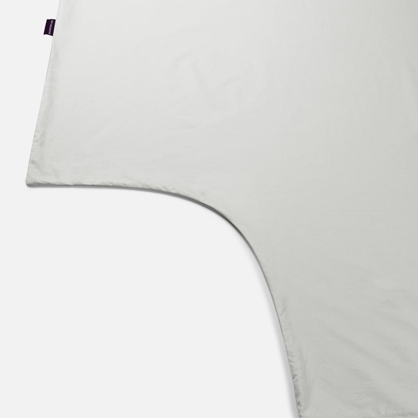 Duvet Cover Set 400TC Percale Egyptian Cotton | Silver Grey
