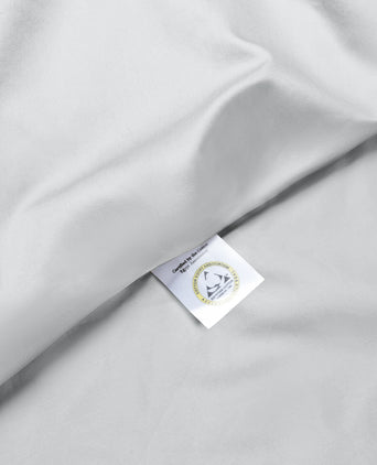 Duvet Cover Set Egyptian Cotton Sateen 400 TC | Silver Grey