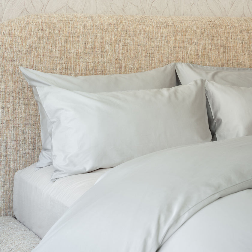 Duvet Cover Set Egyptian Cotton Sateen 400 TC | Silver Grey