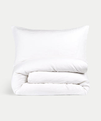 Duvet cover set Washed Linen | White