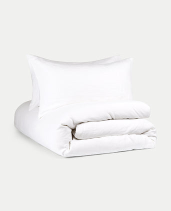 Duvet cover set Washed Linen | White