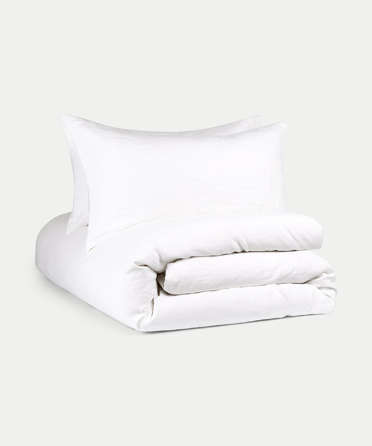 Duvet cover set Washed Linen | White