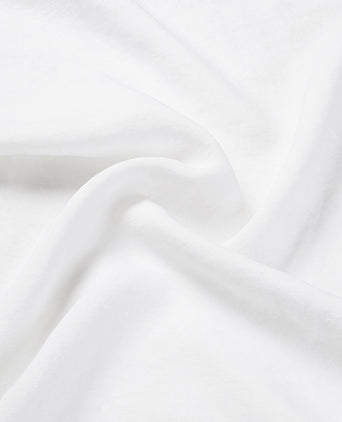 Fitted Sheet 100% Washed Linen | White