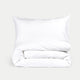 Pulitzer Duvet Cover Set - 400TC Sateen Egyptian Cotton | White