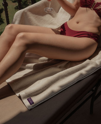 Towel zero-twist cotton 100x150 cm | Pebble Beach