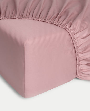 Fitted Sheet Egyptian Cotton Sateen 400TC | Blush Pink