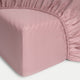 Kids Fitted Sheet Egyptian Cotton Sateen 400TC Blush Pink - Petit Hôtel