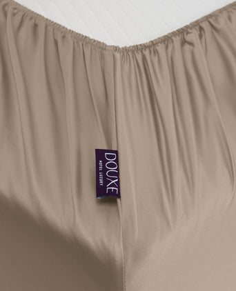 Fitted Sheet Egyptian Cotton Sateen 400TC | Champagne