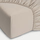 Fitted Sheet Egyptian Cotton Percale 400TC | Latte