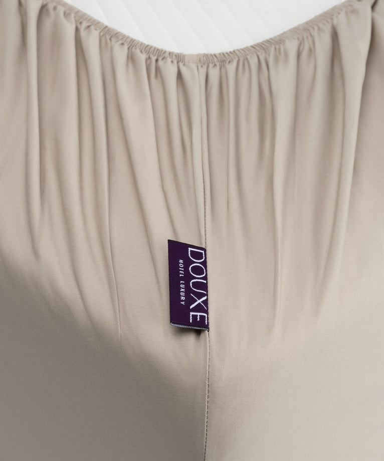 Kids Fitted Sheet Egyptian Cotton Percale 400TC Latte - Petit Hôtel