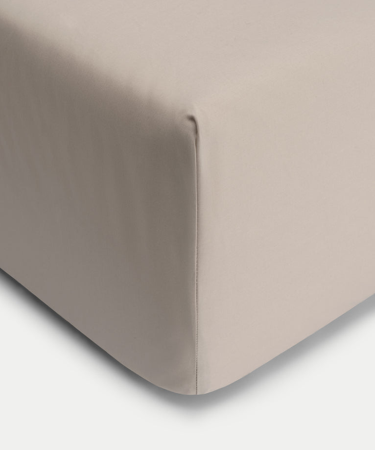 Duvet Cover Set & Fitted Sheet Percale | Latte