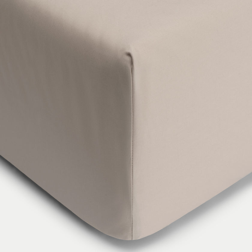 Duvet Cover Set & Fitted Sheet Percale | Latte