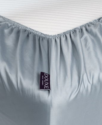 Egyptian Cotton Sateen Fitted Sheet 400TC | Misty Blue | Outlet