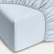 Fitted Sheet Egyptian Cotton Percale 400TC | Pastel blue