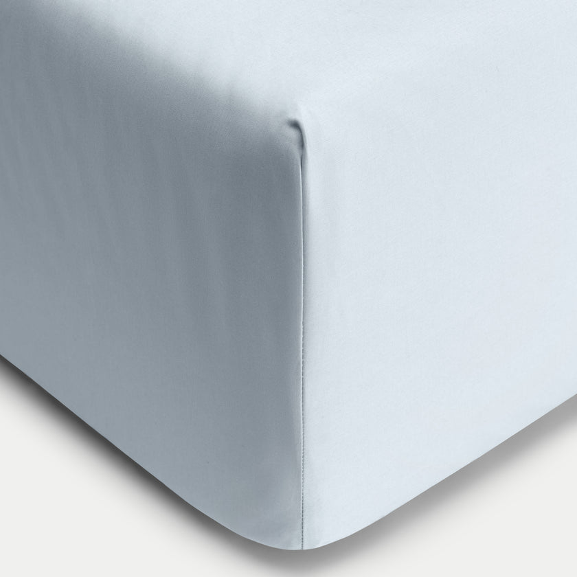 Duvet Cover Set & Fitted Sheet Percale | Pastel Blue