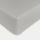 Fitted Sheet Egyptian Cotton Percale 400TC | Silver Grey