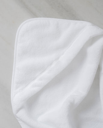 Baby Hooded Towel zero-twist cotton | White