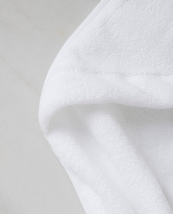 Baby Hooded Towel zero-twist cotton | White