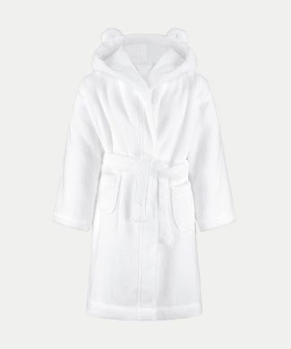 Bathrobe Kids zero-twist cotton | White